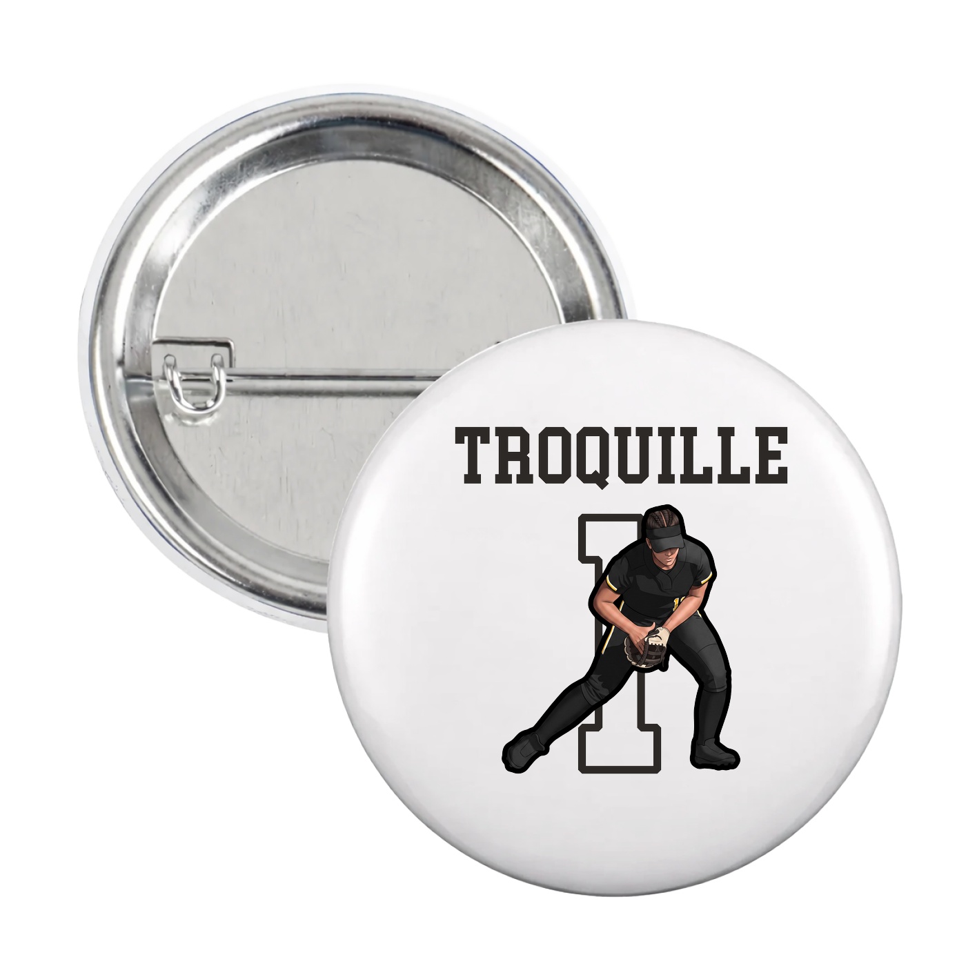 Game Day Button — Shirsey in White