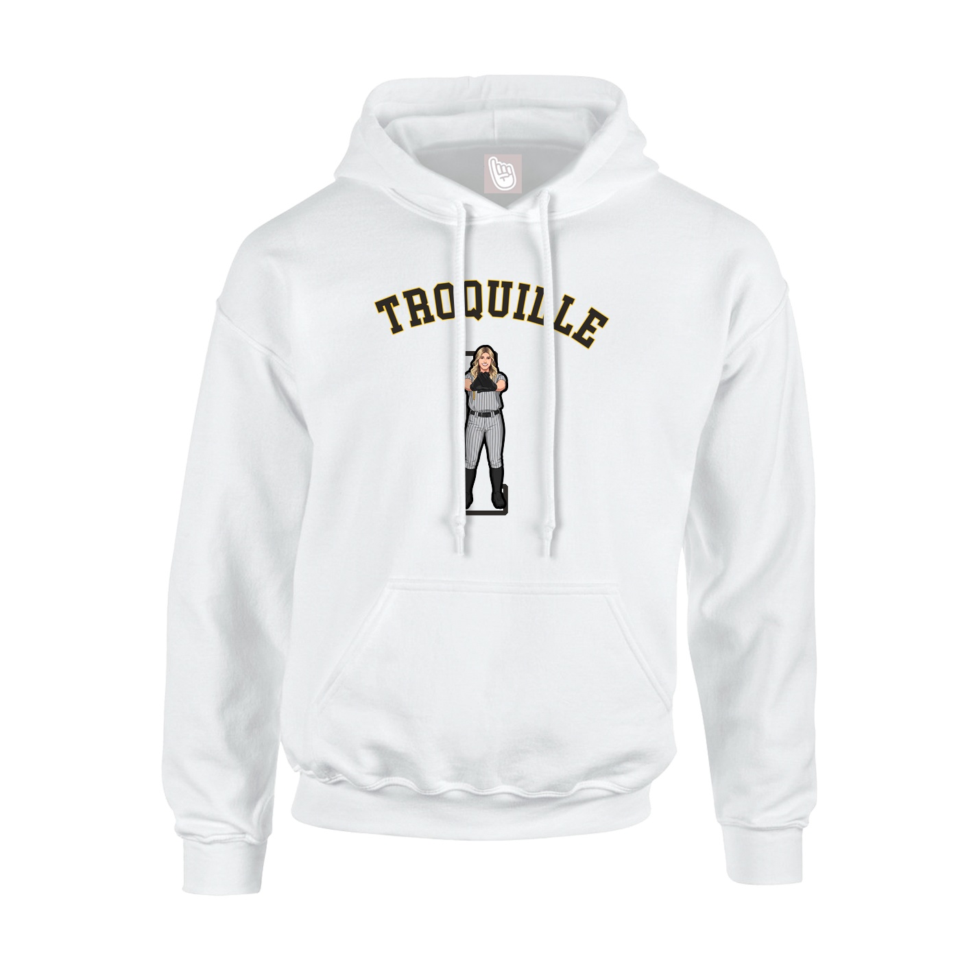 Hoodie — Shirsey Arch in White