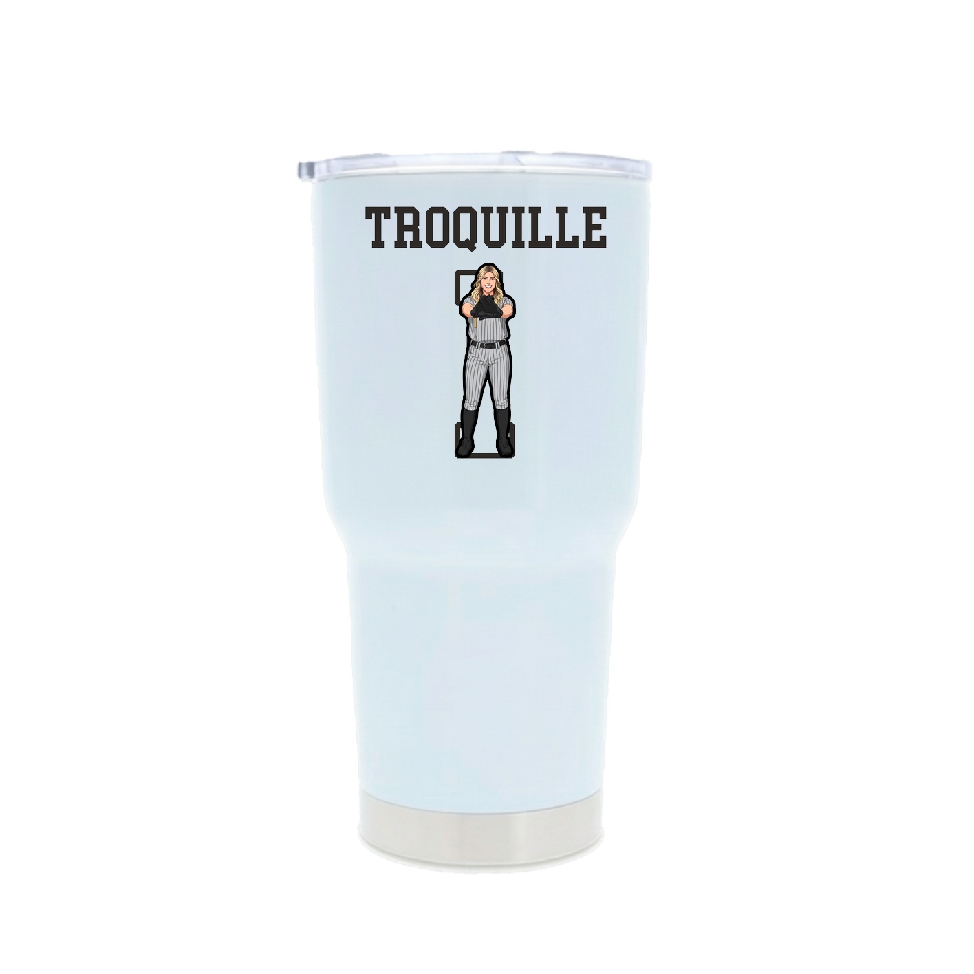 30oz Stainless Steel Tumbler — Shirsey in White