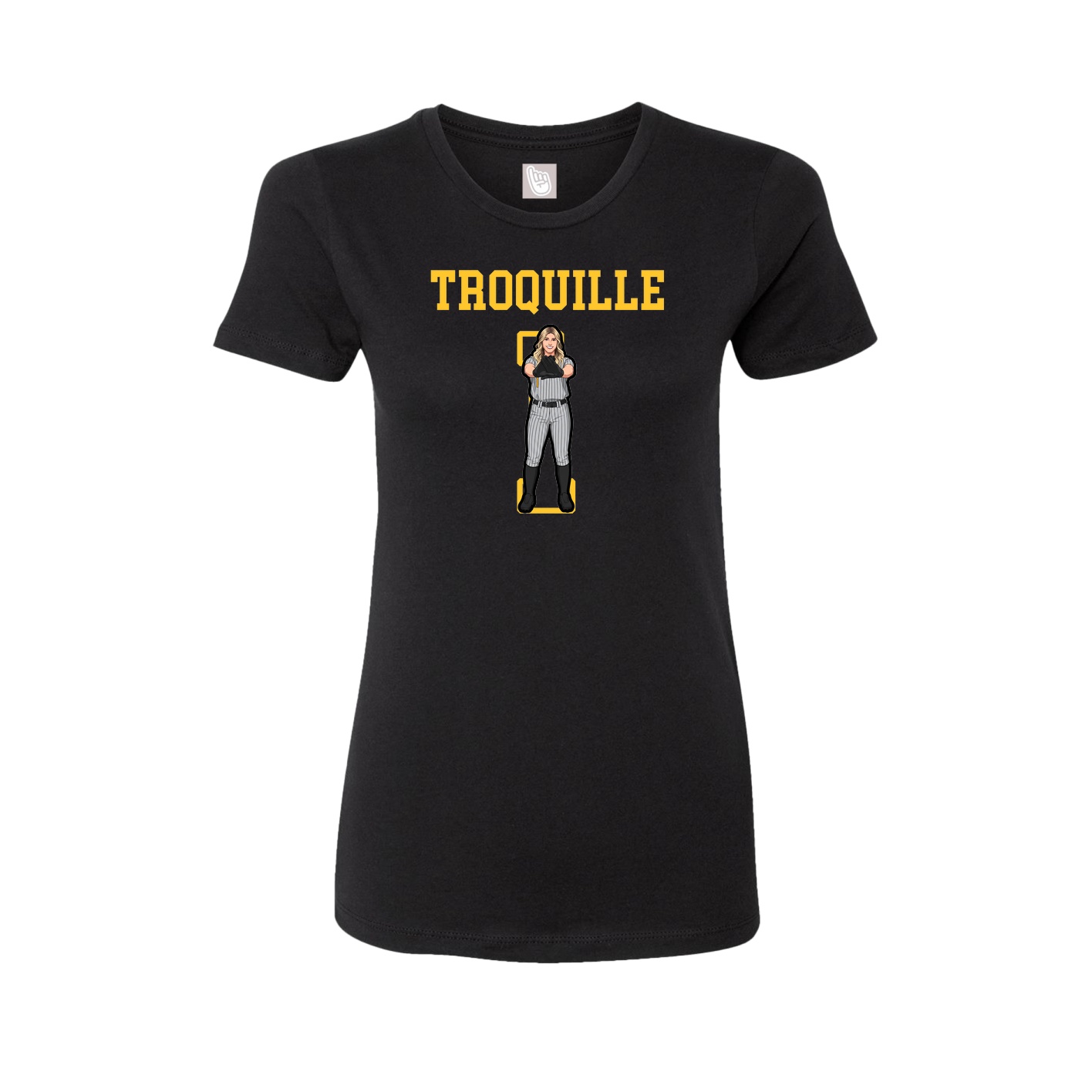 Fitted Women's Tee — Shirsey in Black