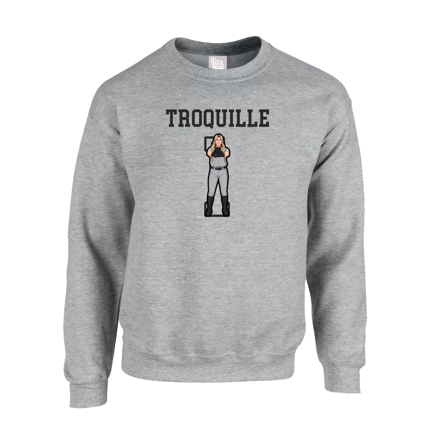 Fleece Crew — Shirsey in Grey