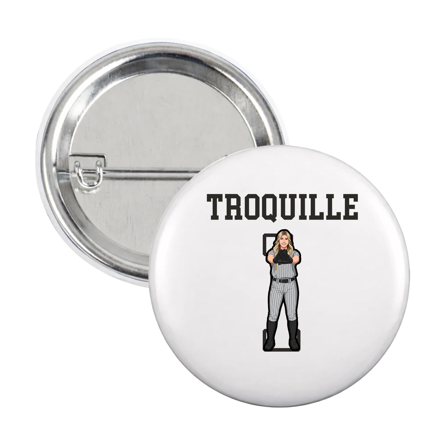 Game Day Button — Shirsey in White