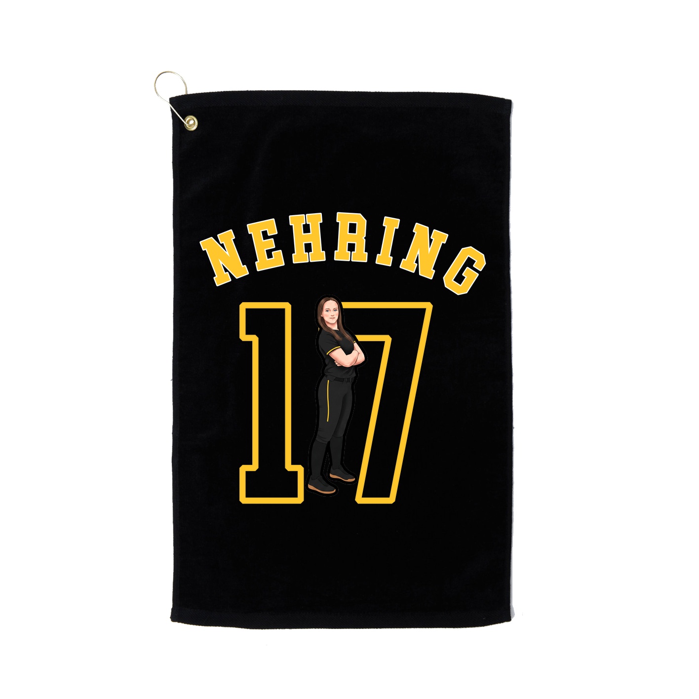 Golf Towel — Shirsey Arch in Black