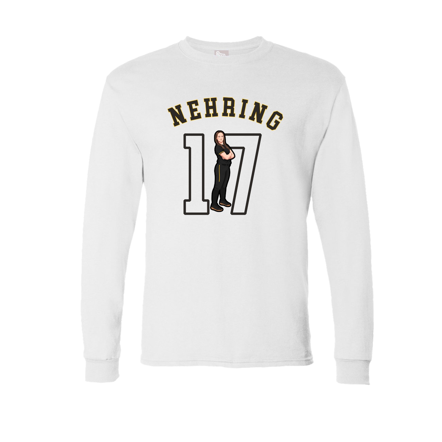 Long Sleeve Tee — Shirsey Arch in White