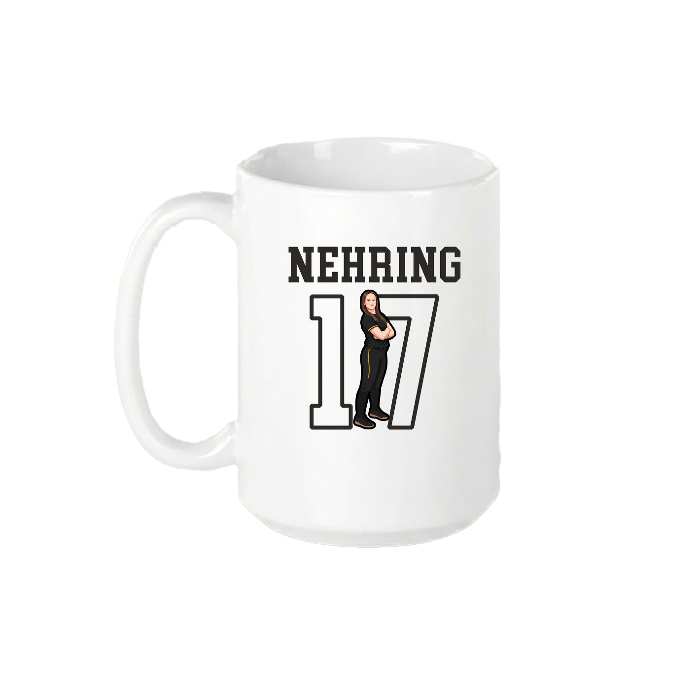 15oz Coffee Mug — Shirsey in White
