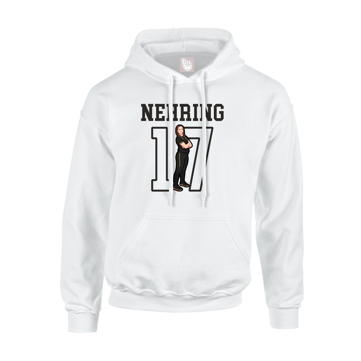 Hoodie — Shirsey in White