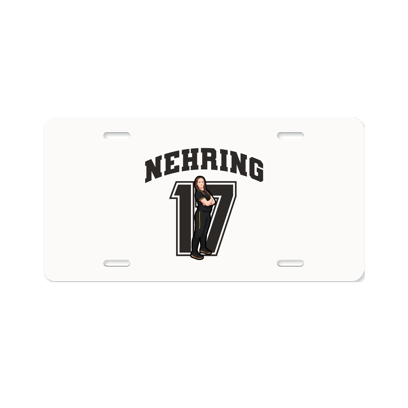 License Plate — Number in Classic