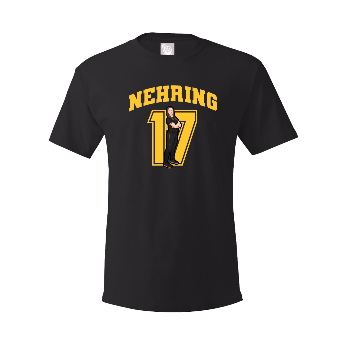 Youth Tee — Number in Black