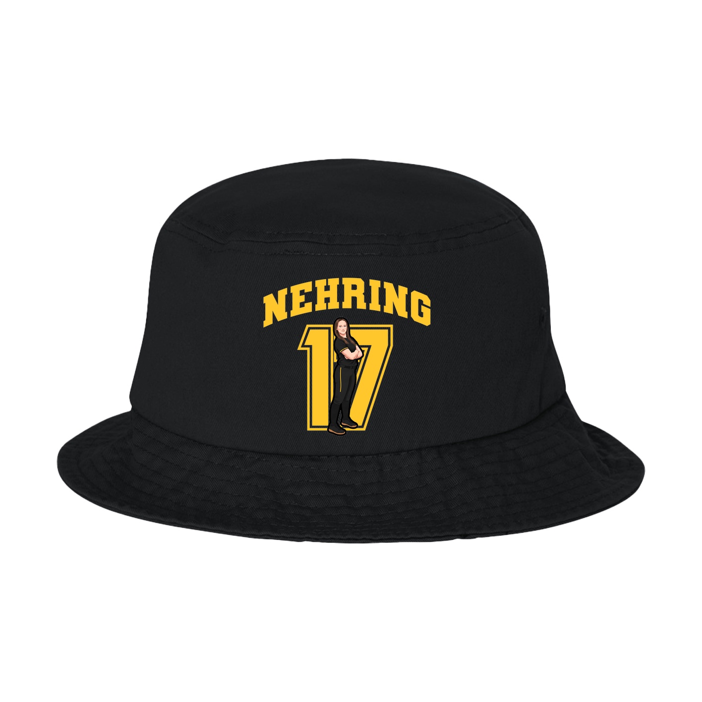 Bucket Cap — Number in Black