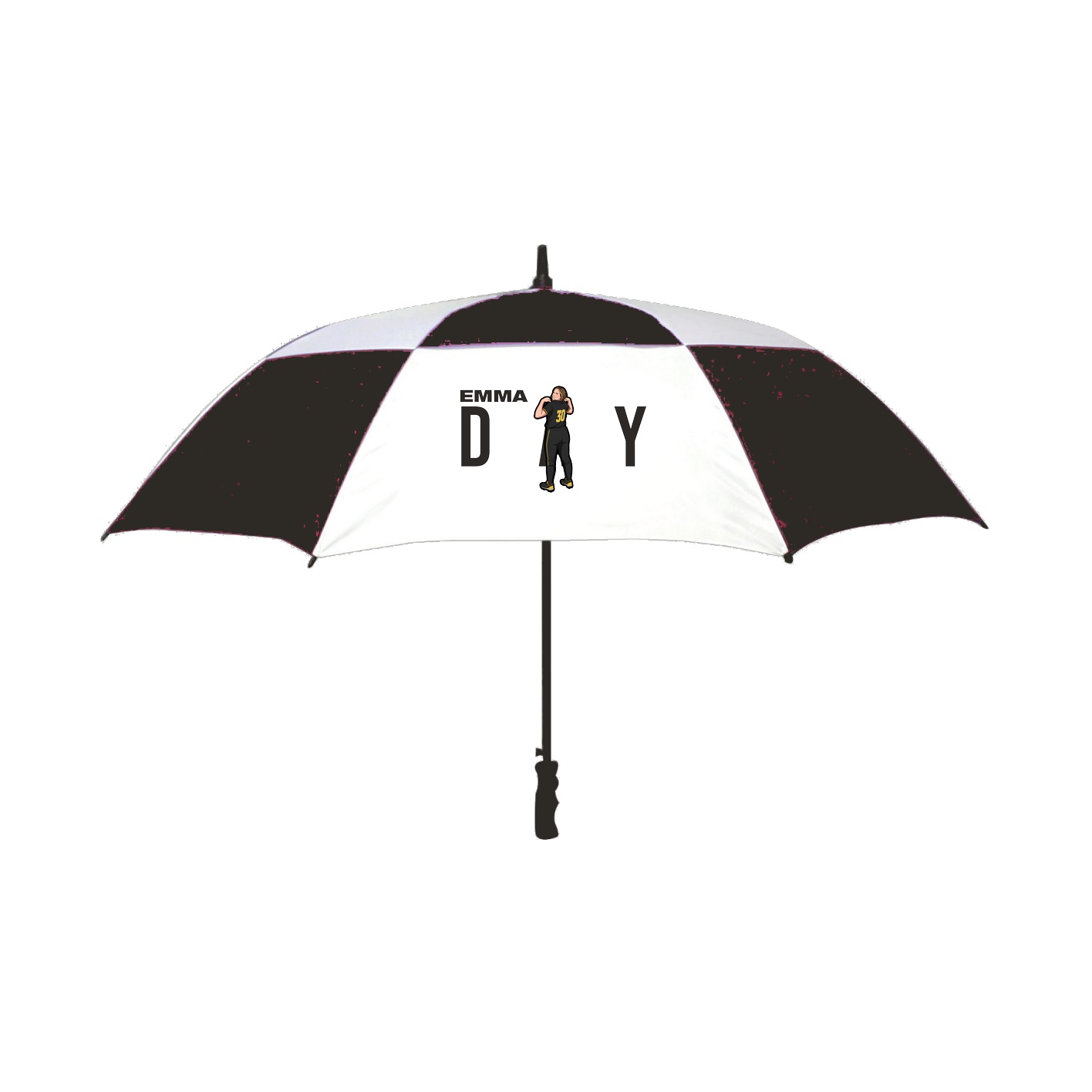 Golf Umbrella — Player Name in Black