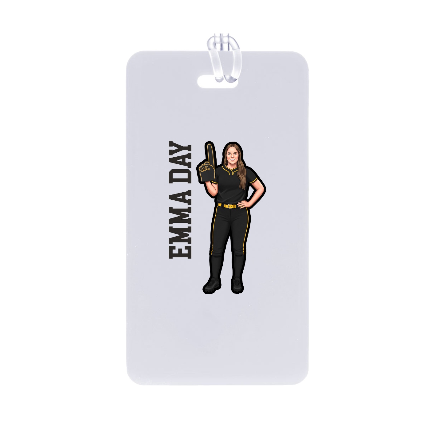 Bag Tag — Name Vertical in Classic