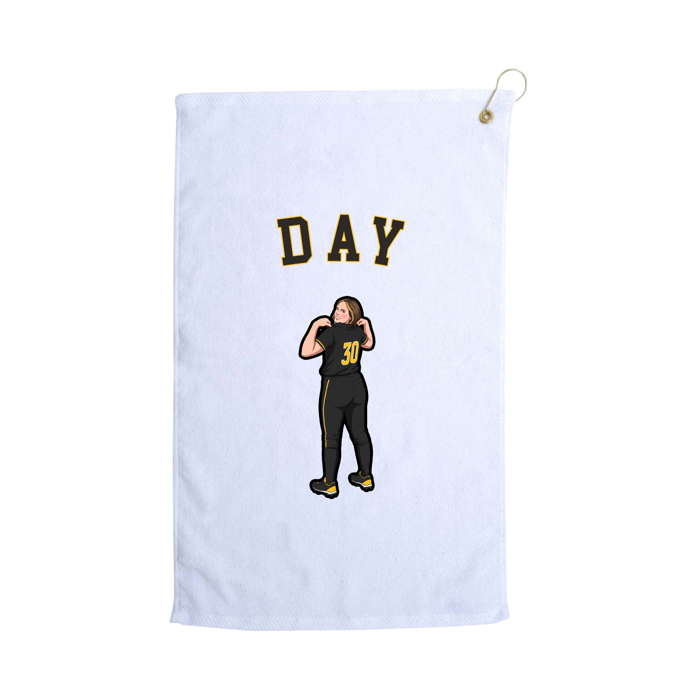 Golf Towel — Shirsey Arch in White