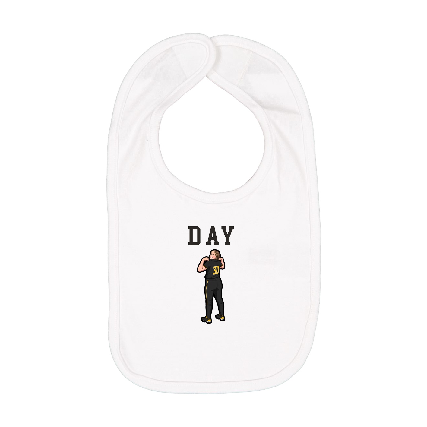 Infant Bib — Shirsey in White