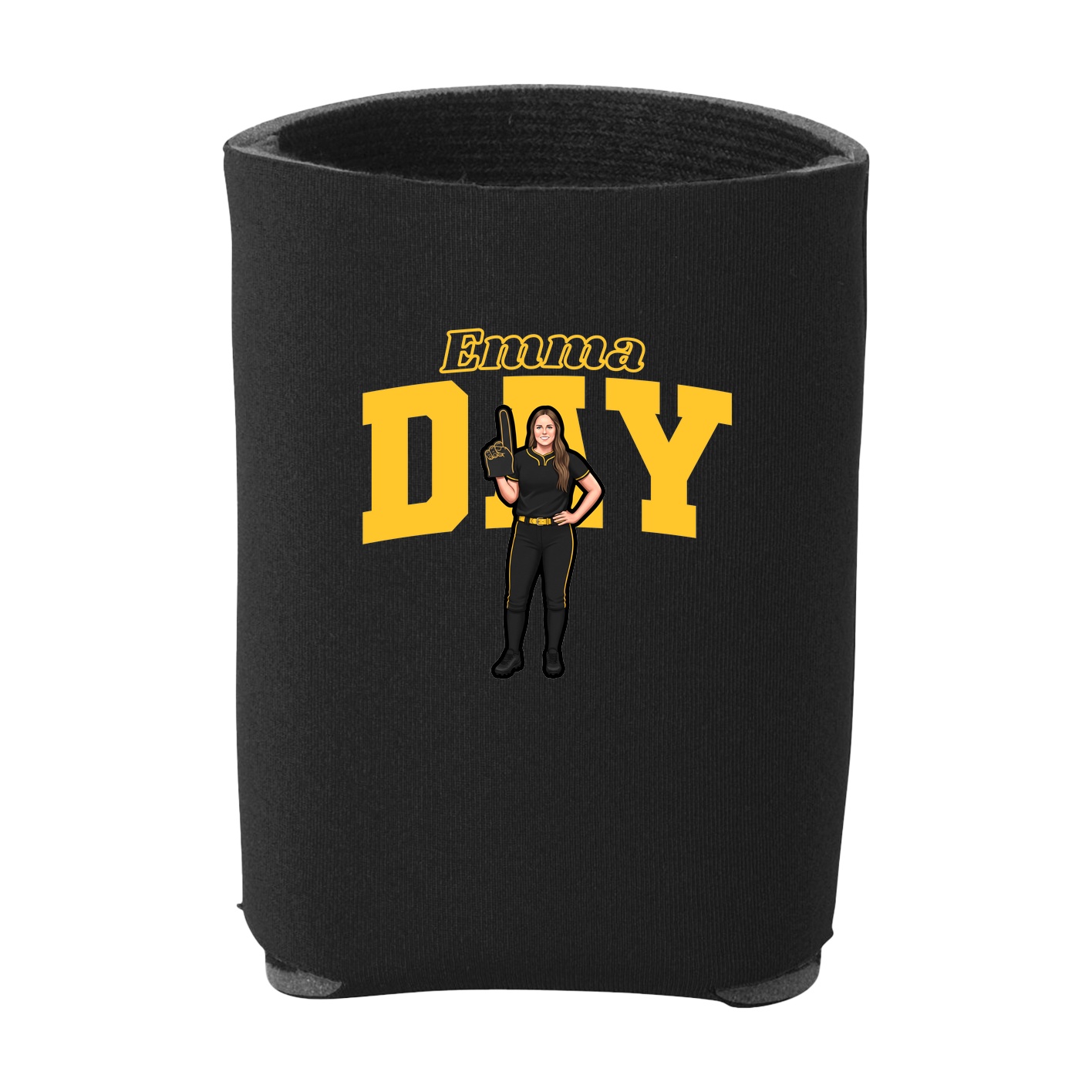 Can Holder — Name Arch in Black