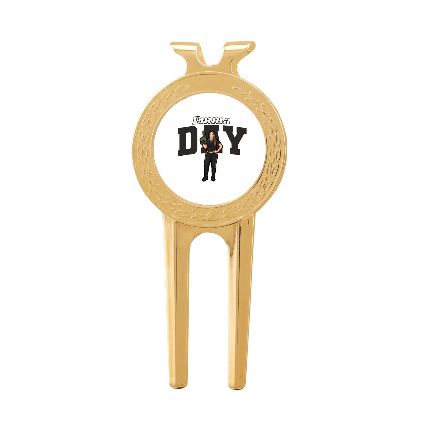 Divot Tool with Ball Marker — Name Arch in Classic