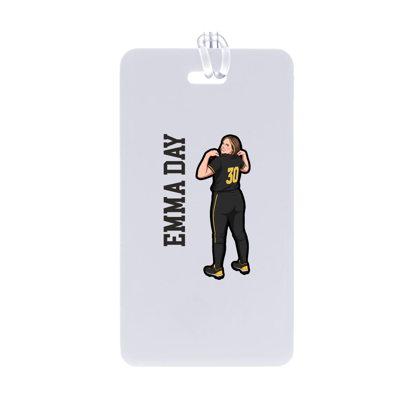Bag Tag — Name Vertical in Classic