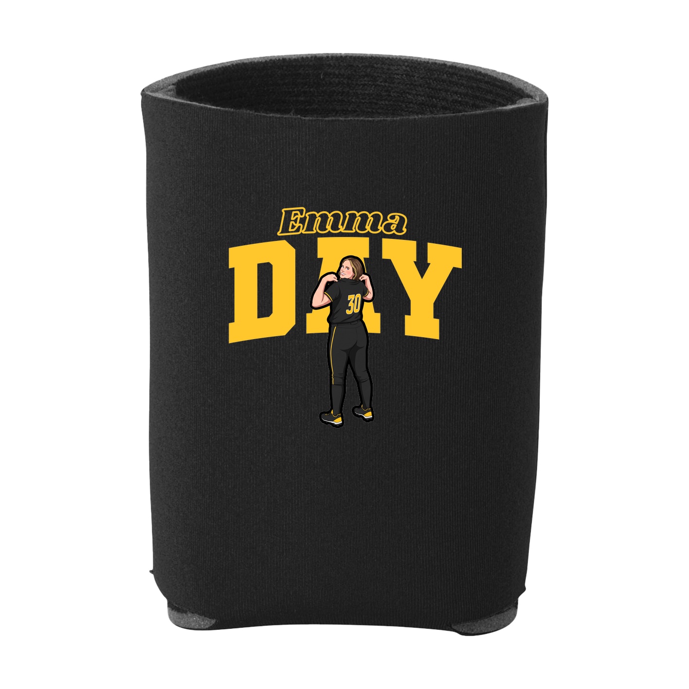 Can Holder — Name Arch in Black
