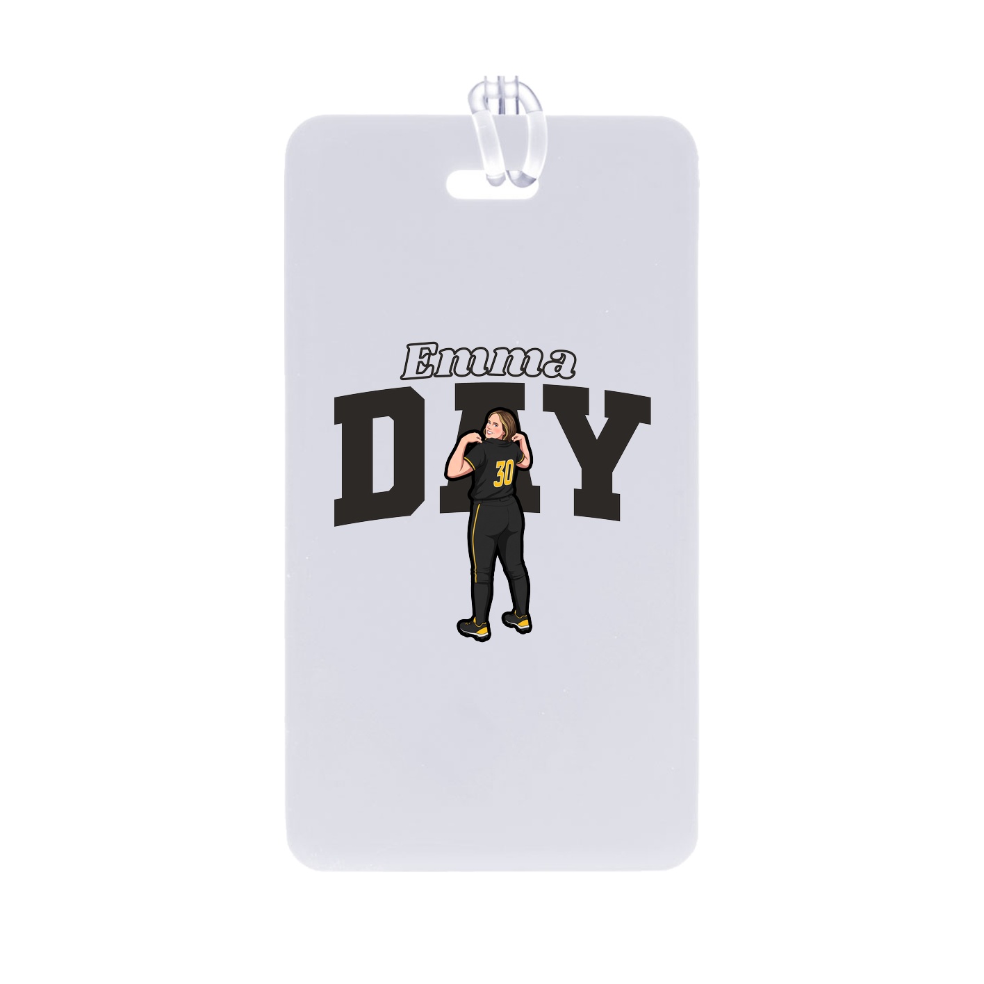 Bag Tag — Name Arch in Classic