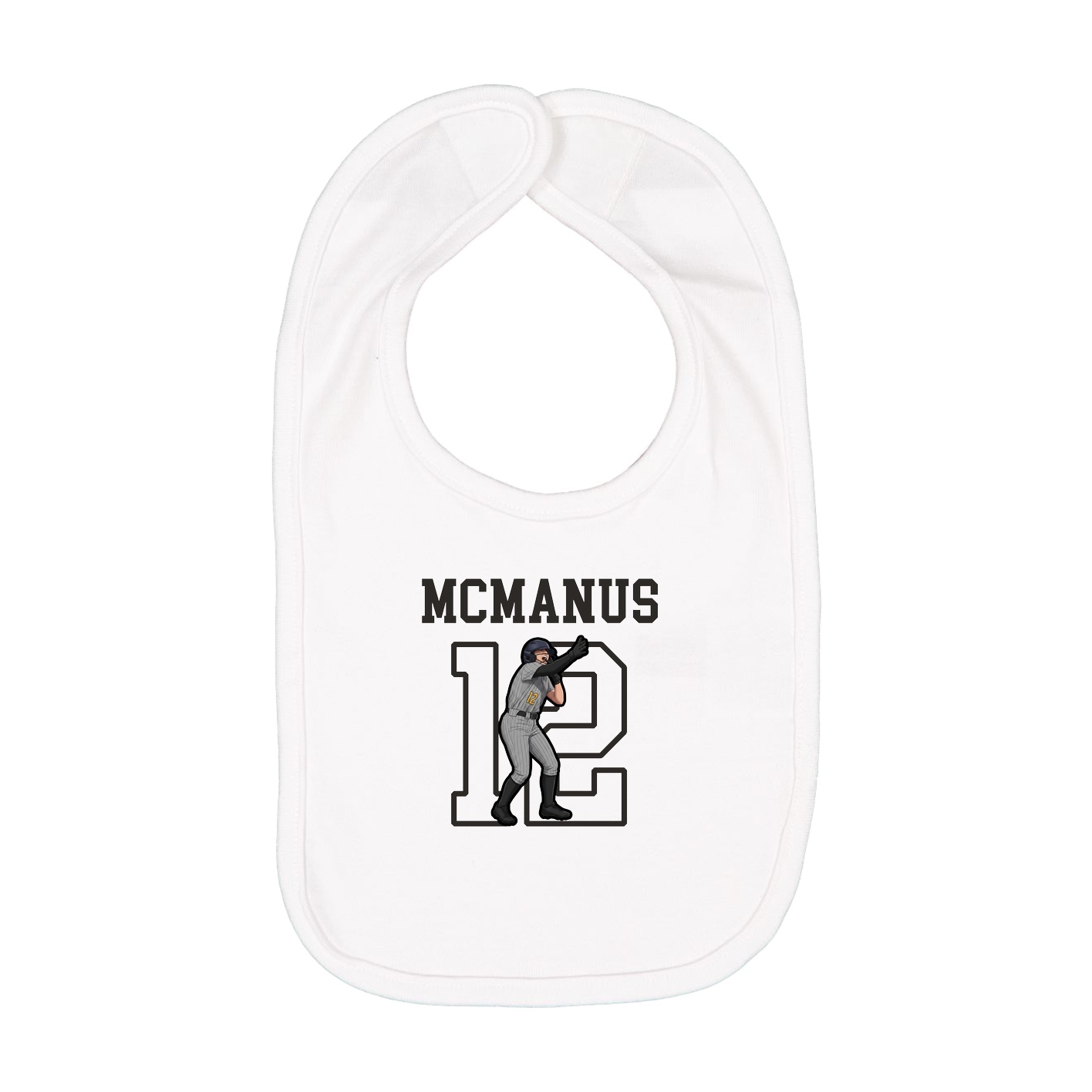 Infant Bib — Shirsey in White