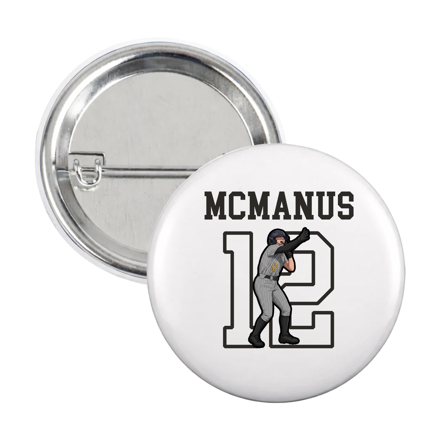 Game Day Button — Shirsey in White
