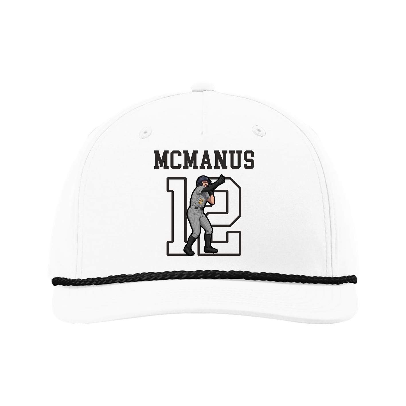 Five-Panel Classic Rope Cap — Shirsey in White