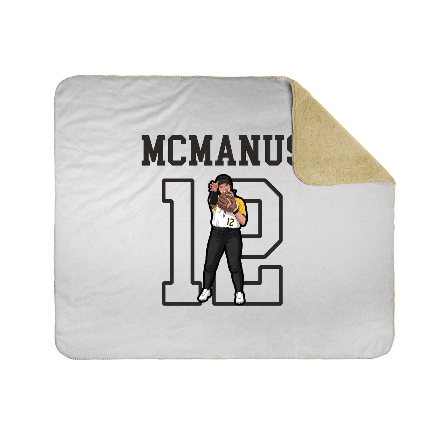 Throw Blanket — Shirsey in White