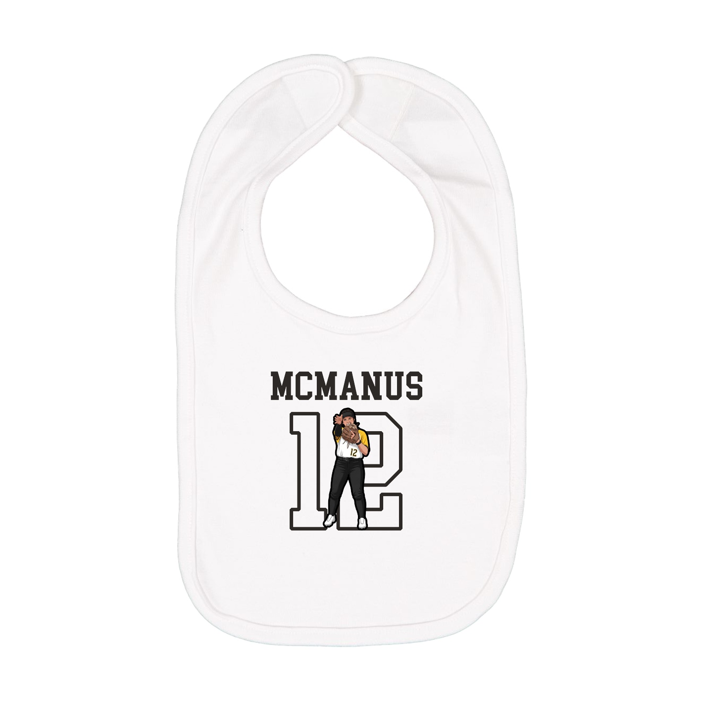Infant Bib — Shirsey in White
