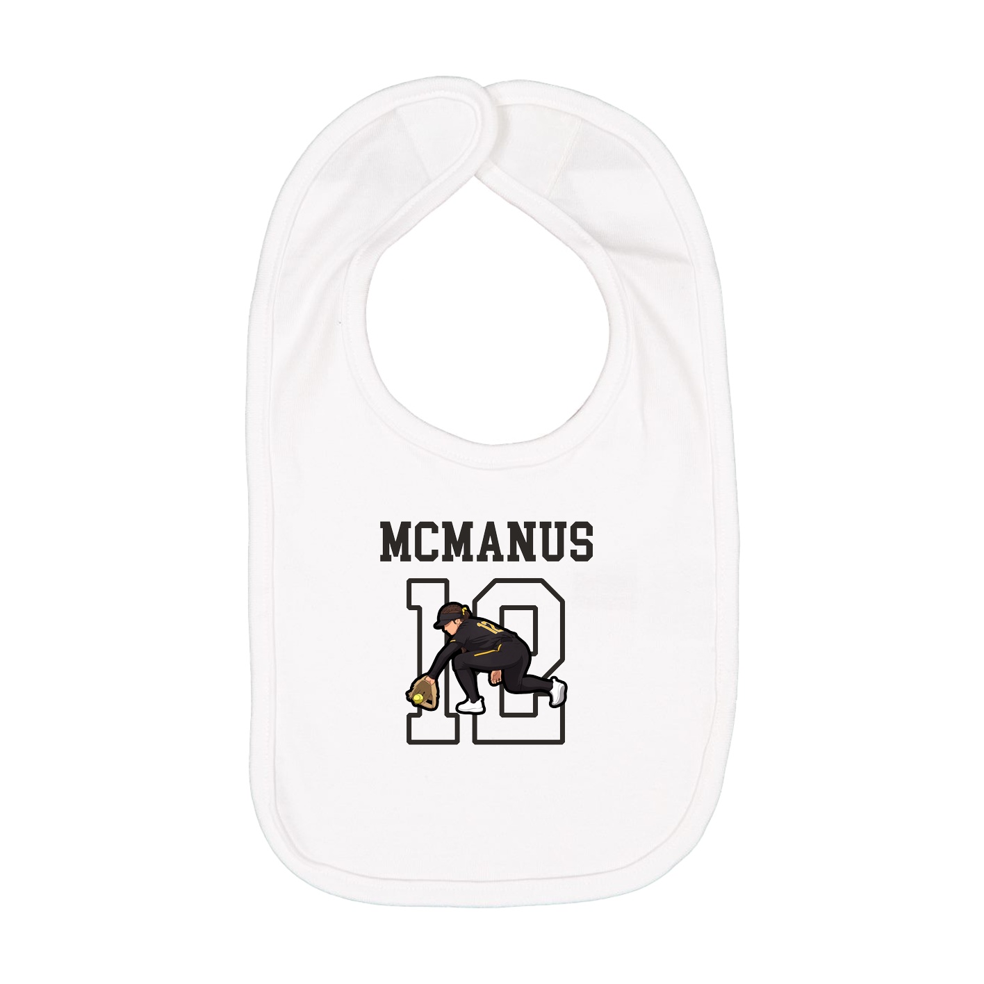 Infant Bib — Shirsey in White