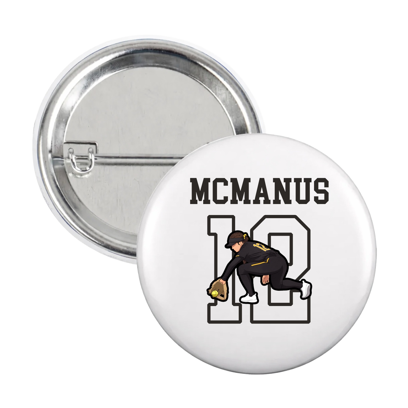 Game Day Button — Shirsey in White