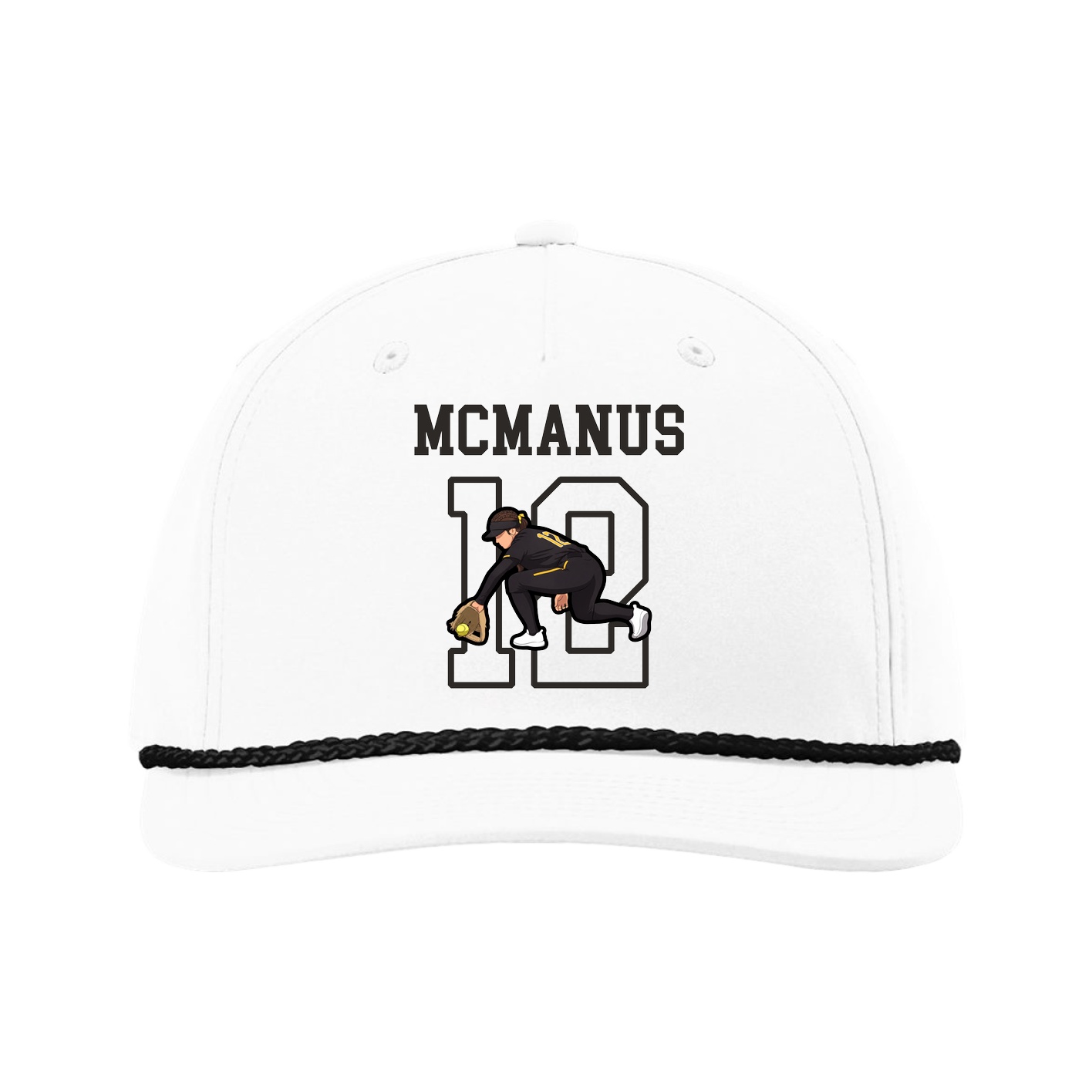 Five-Panel Classic Rope Cap — Shirsey in White