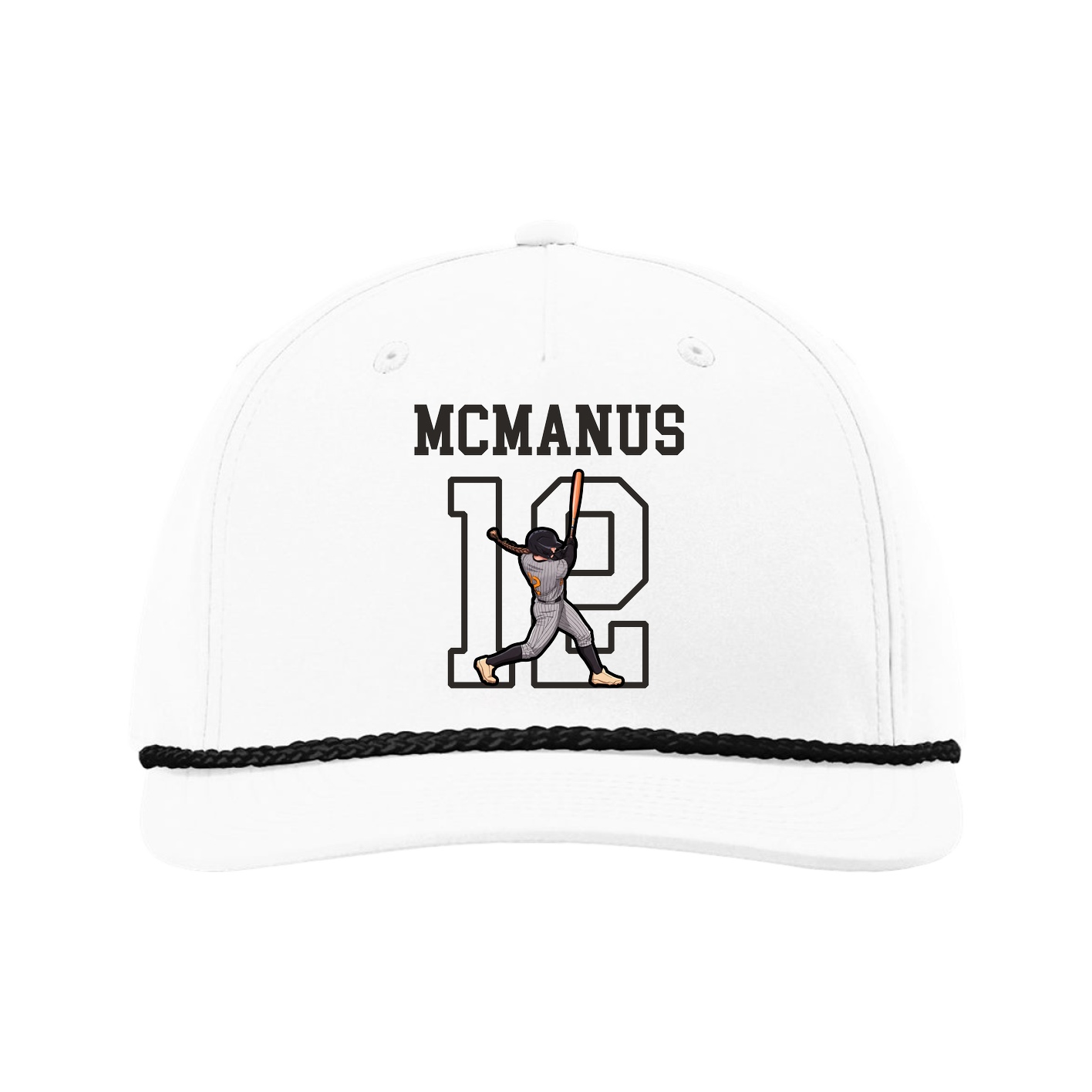 Five-Panel Classic Rope Cap — Shirsey in White