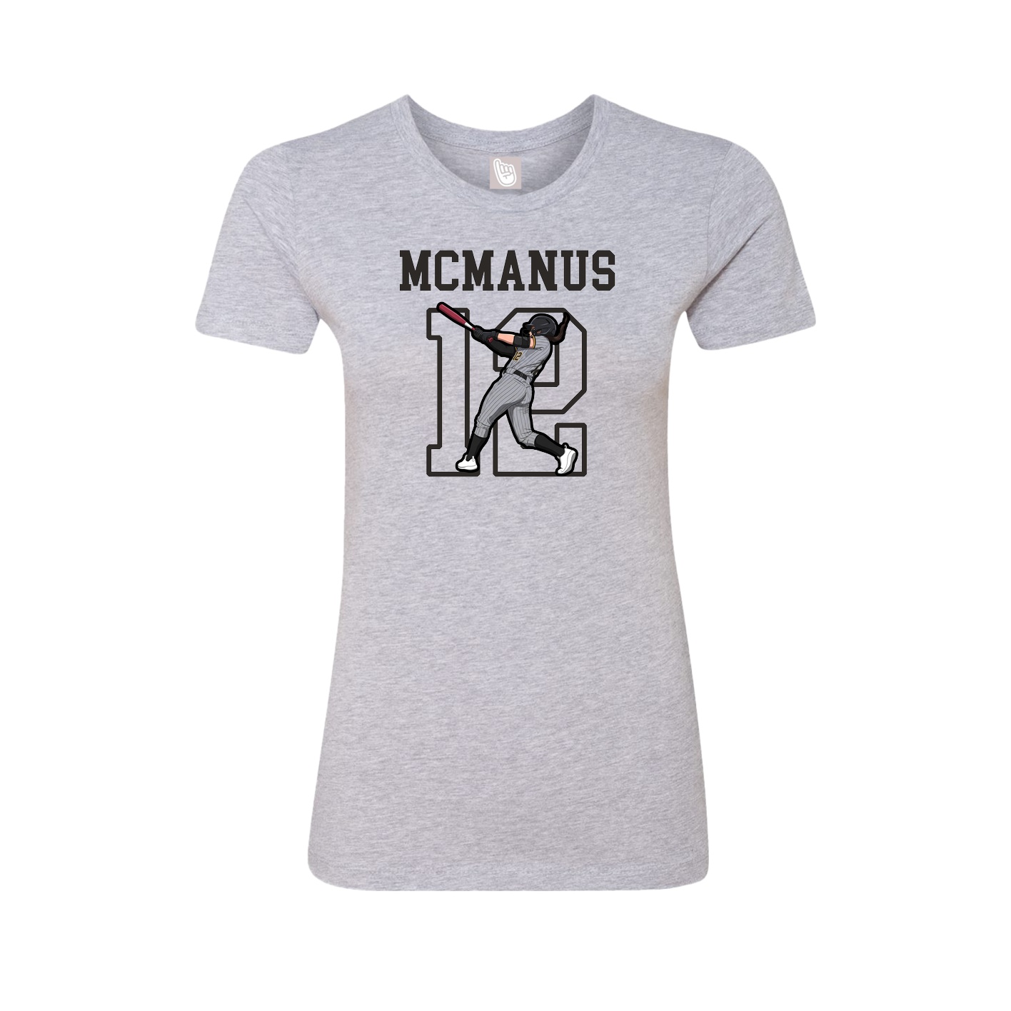 Fitted Women's Tee — Shirsey in Grey