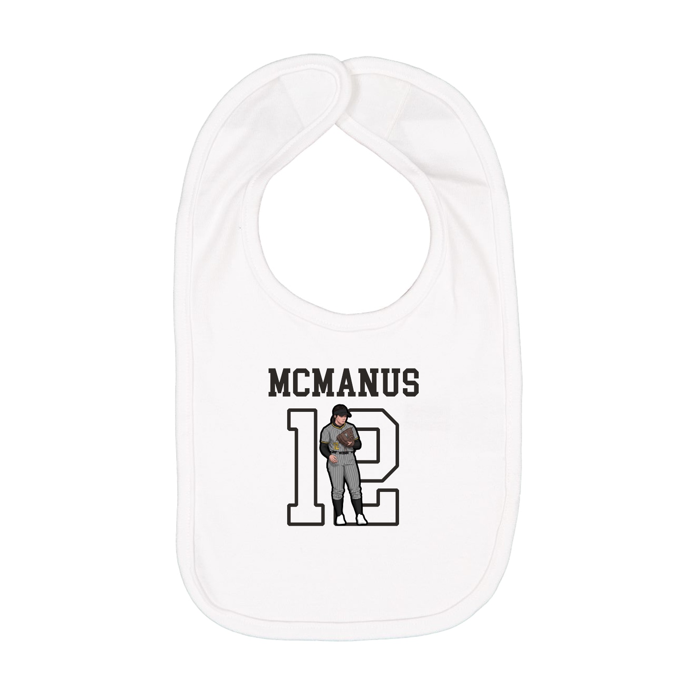 Infant Bib — Shirsey in White