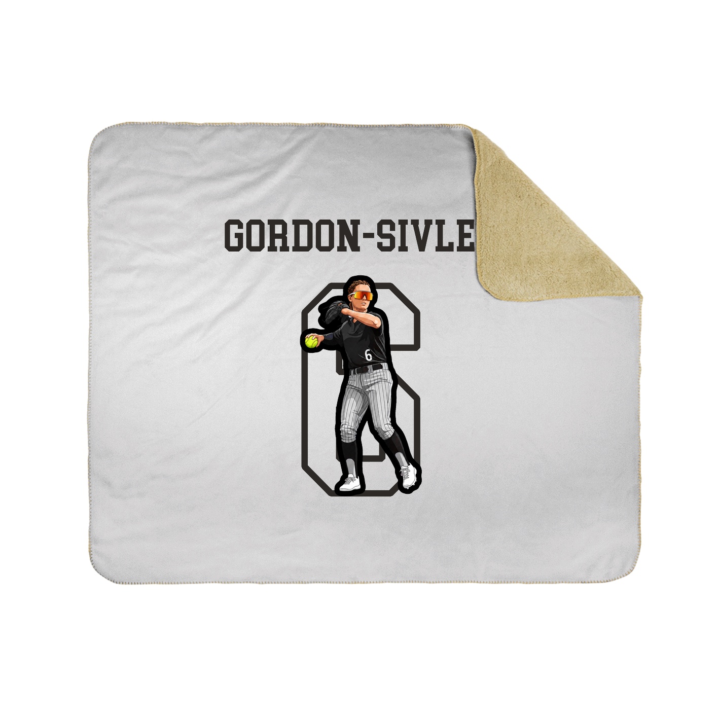 Throw Blanket — Shirsey in White