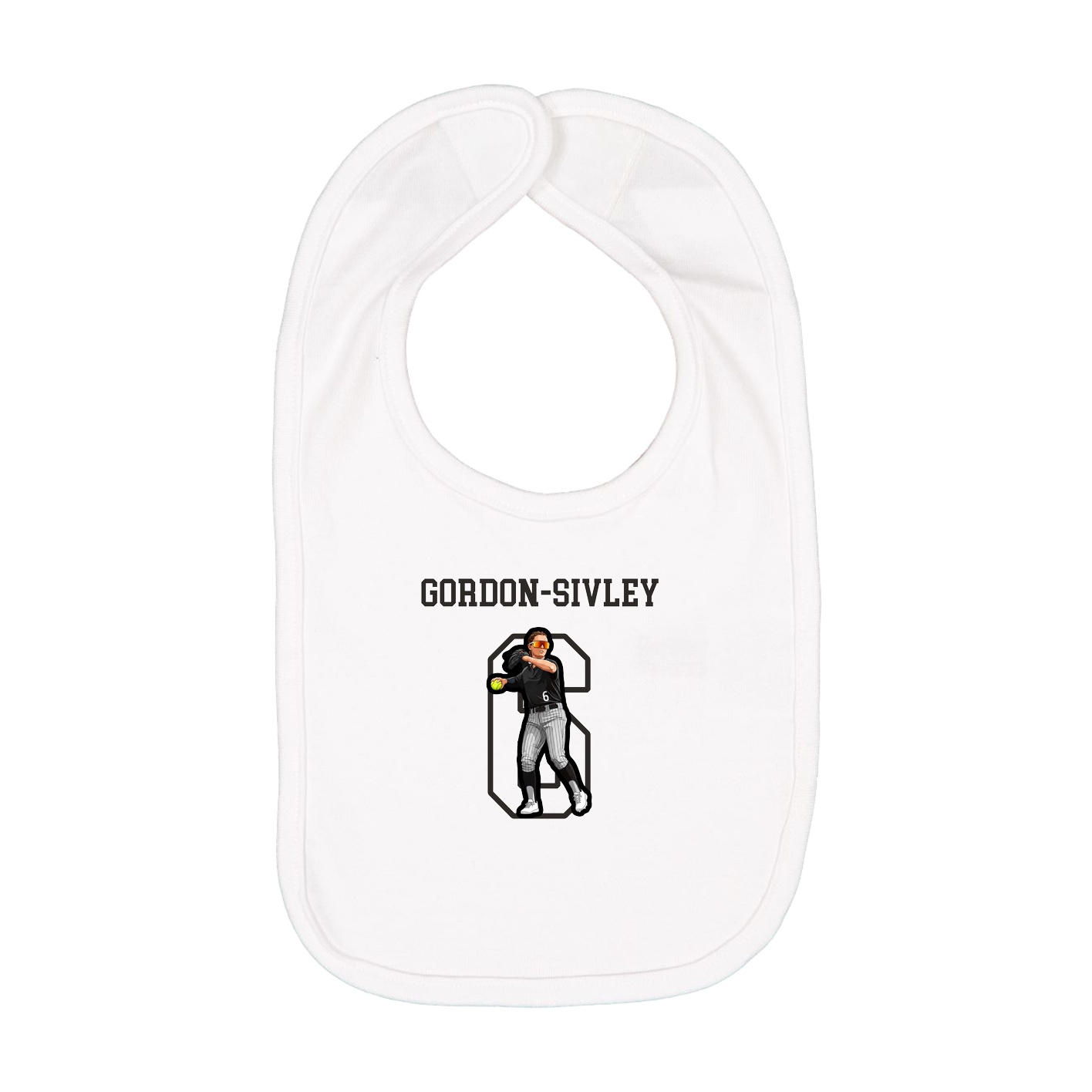 Infant Bib — Shirsey in White