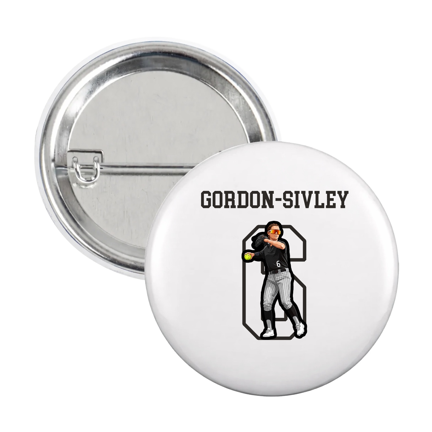 Game Day Button — Shirsey in White