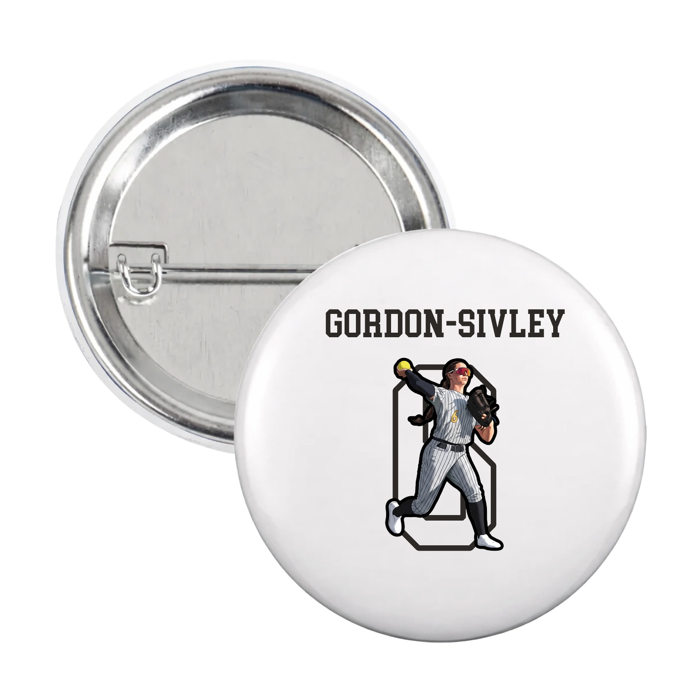 Game Day Button — Shirsey in White