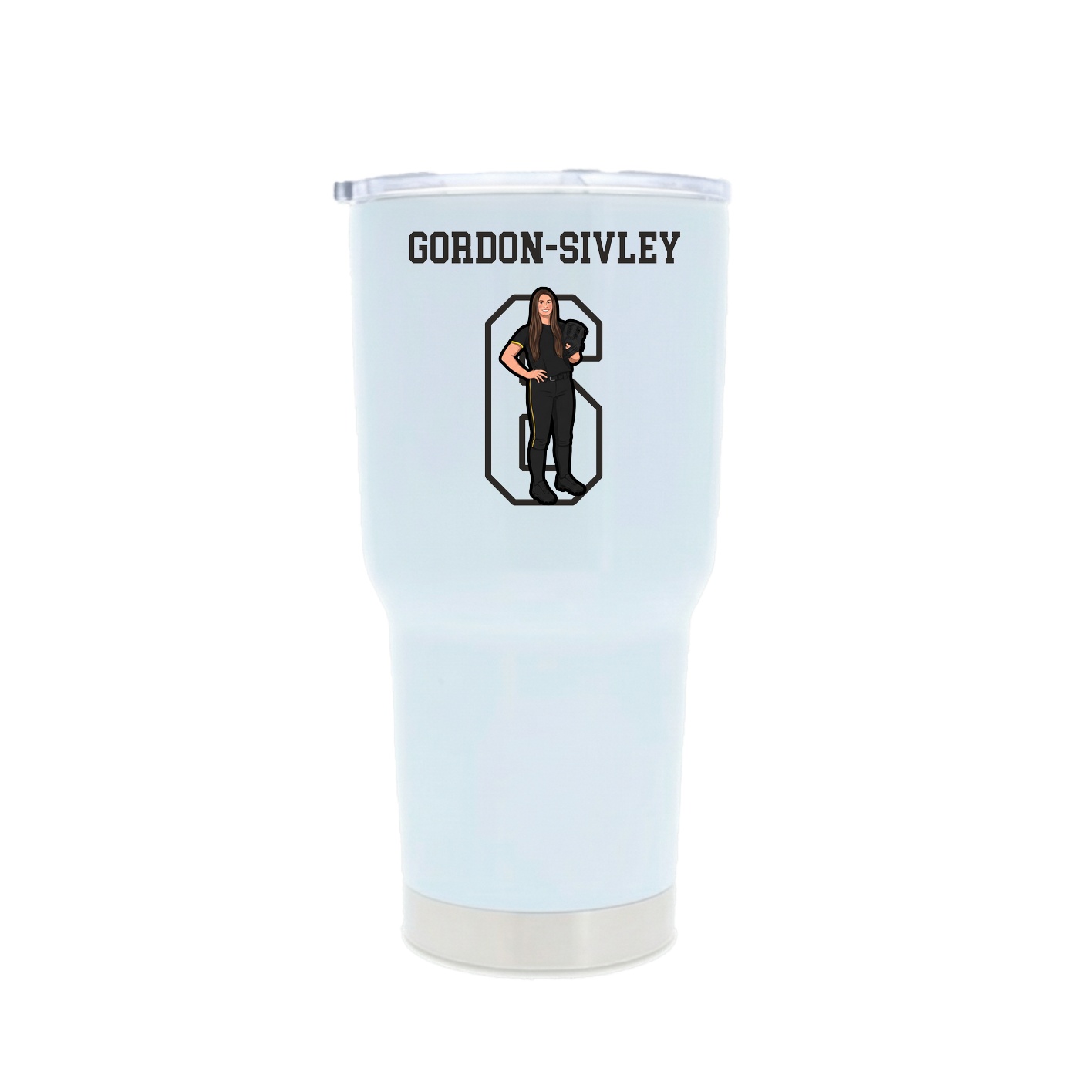 30oz Stainless Steel Tumbler — Shirsey in White