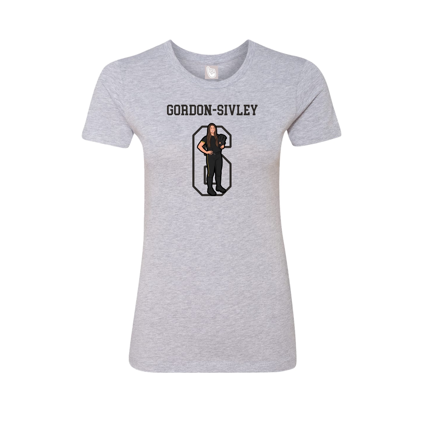 Fitted Women's Tee — Shirsey in Grey