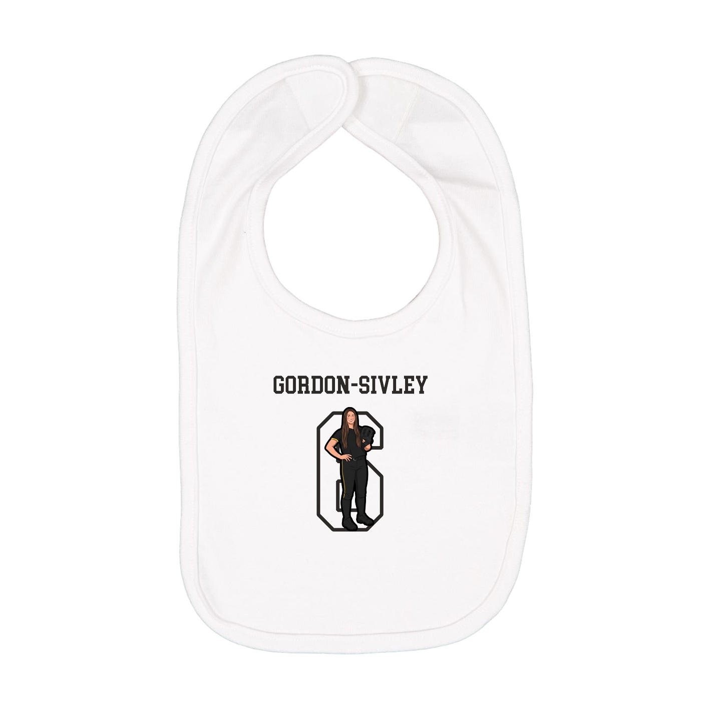 Infant Bib — Shirsey in White