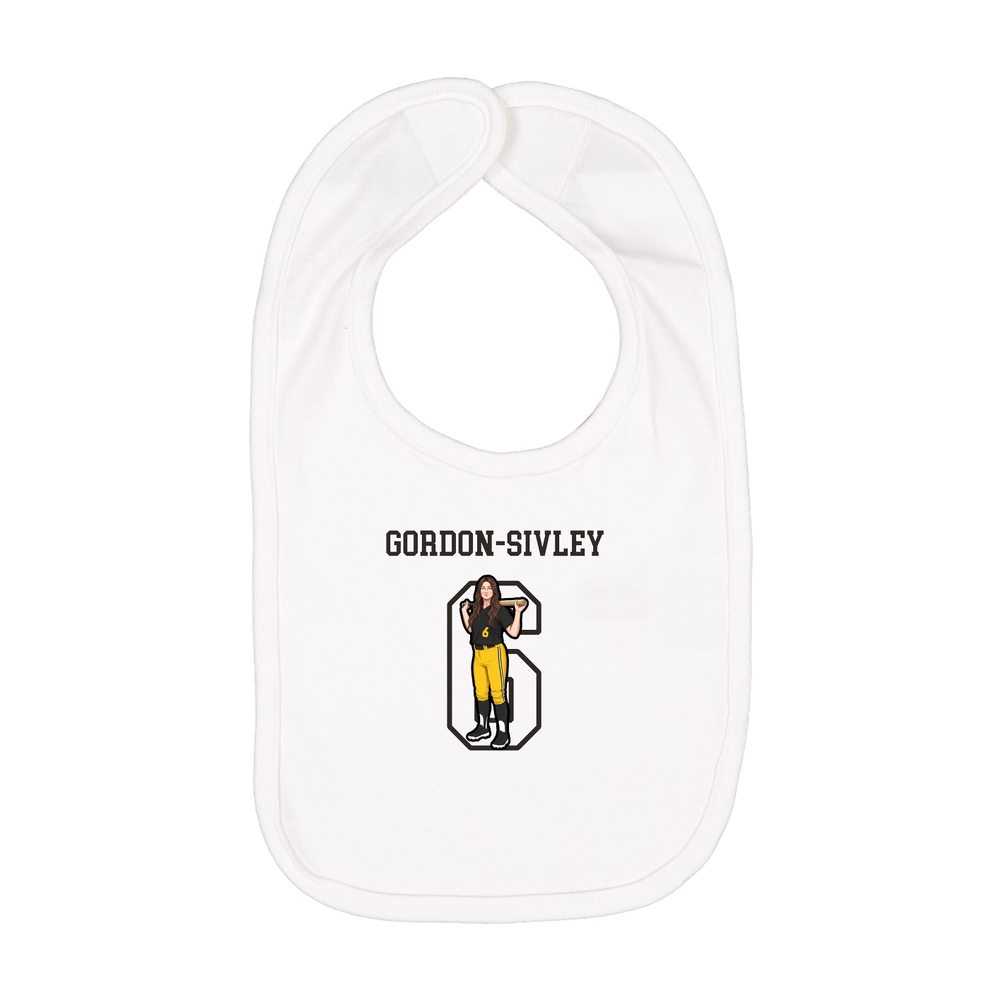 Infant Bib — Shirsey in White