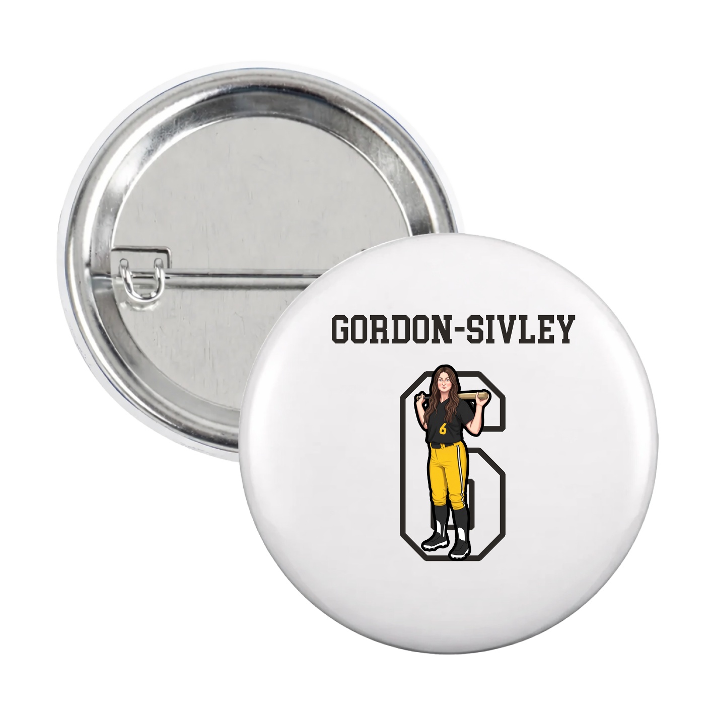 Game Day Button — Shirsey in White