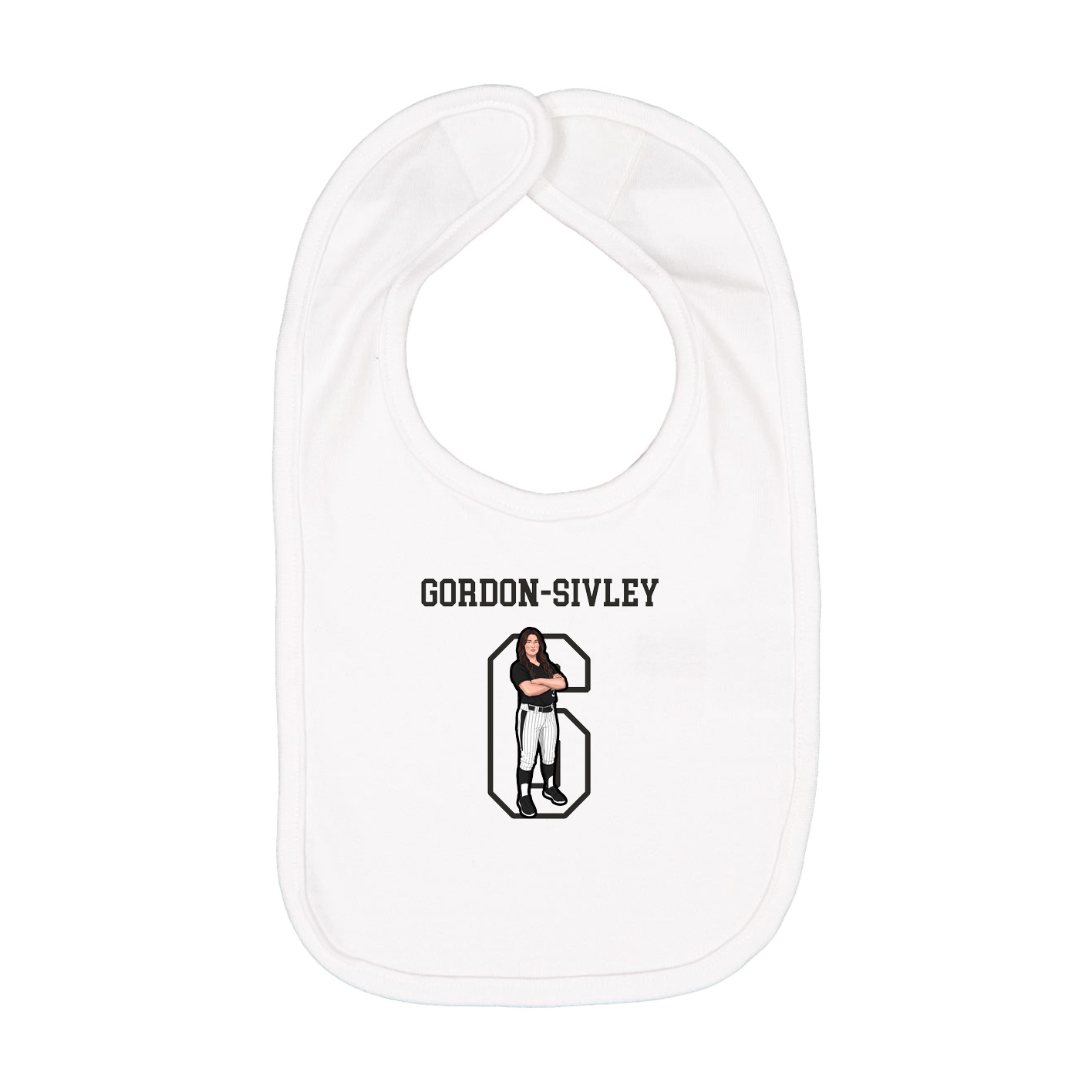 Infant Bib — Shirsey in White
