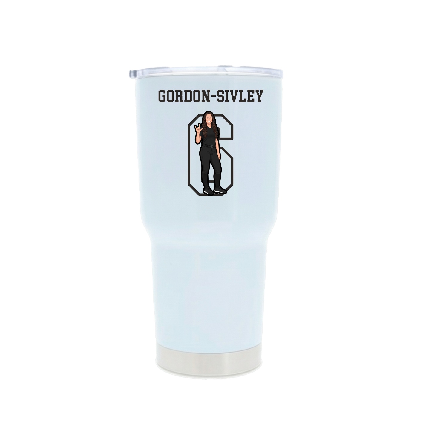 30oz Stainless Steel Tumbler — Shirsey in White