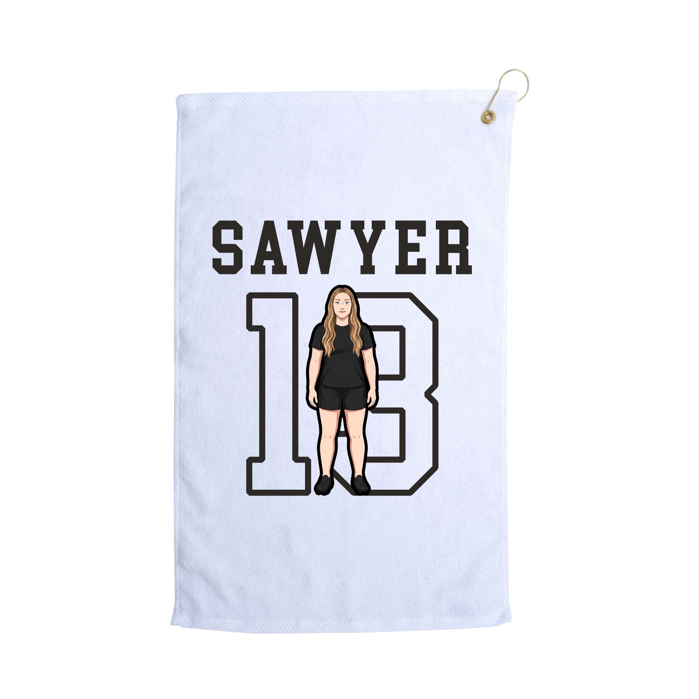 Golf Towel — Shirsey in White
