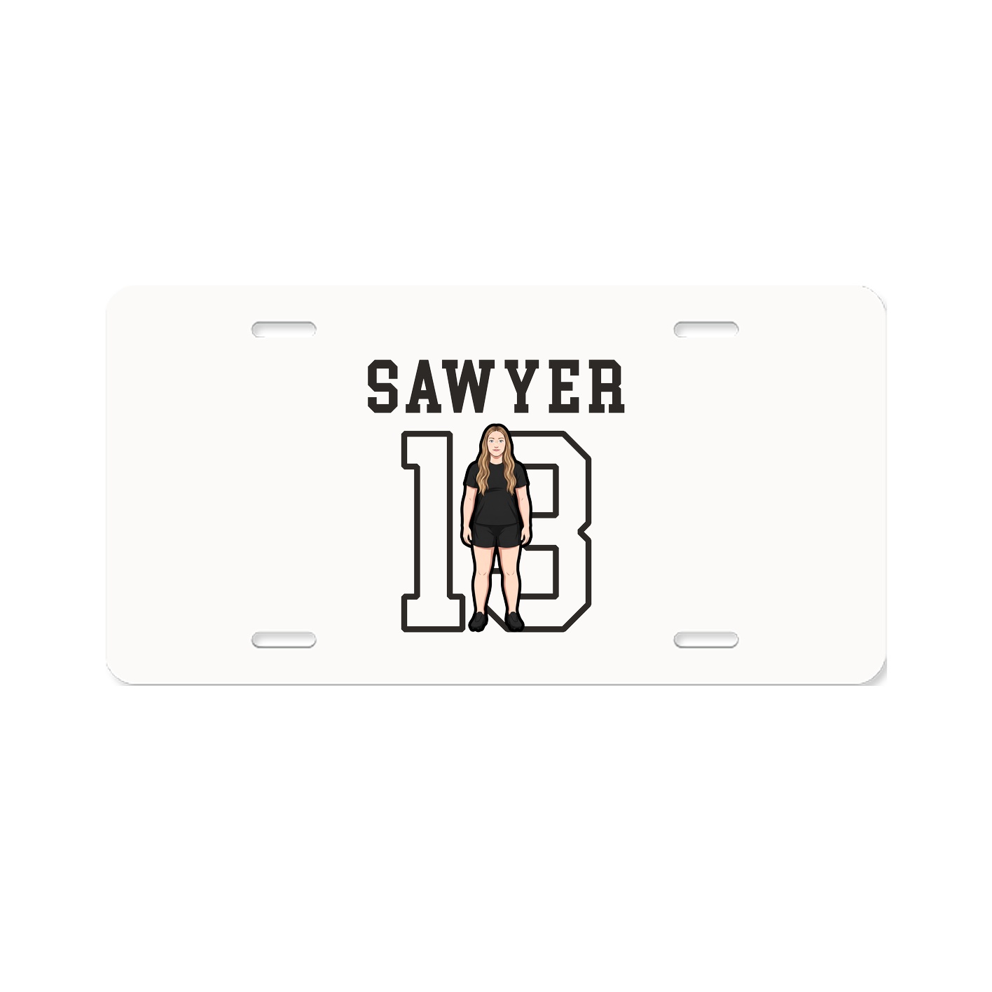 License Plate — Shirsey in Classic