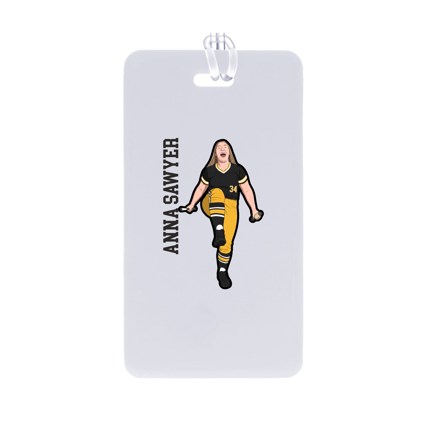 Bag Tag — Name Vertical in Classic