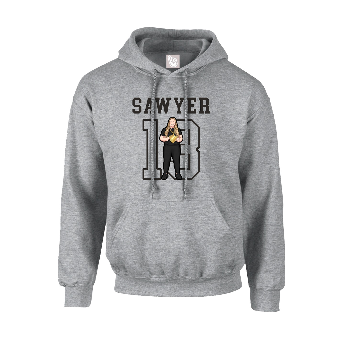 Youth Hoodie — Shirsey in Grey