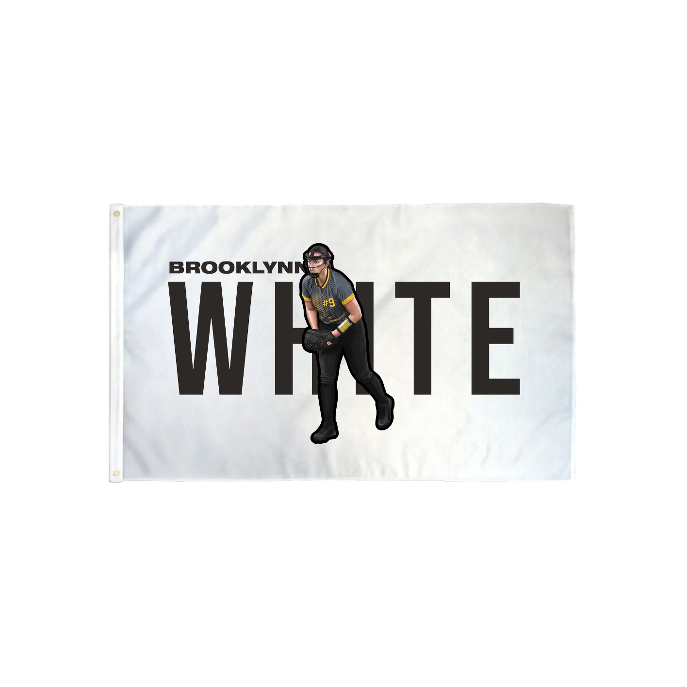 3x5 Flag — Player Name in Classic