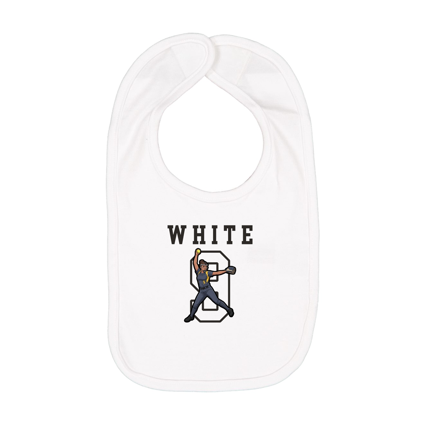 Infant Bib — Shirsey in White